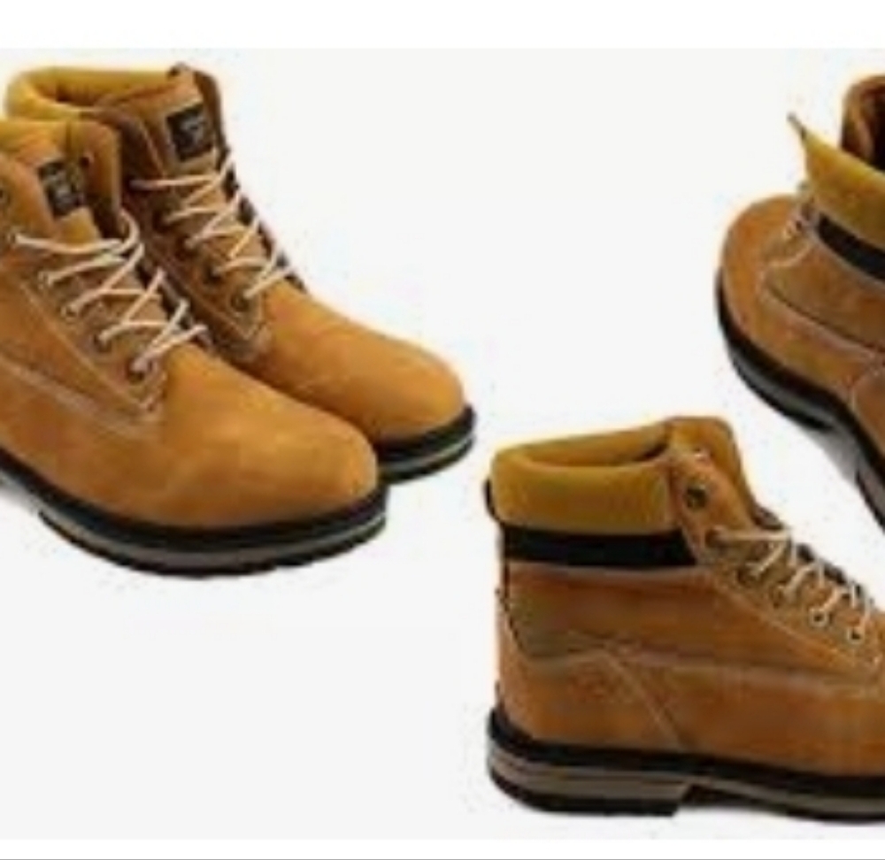 Timbaland Men's Tan Leather Boots Size 12.